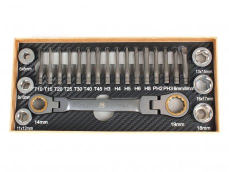 WOMAX PRO Ključ okasti sa pinovima SET 23 kom