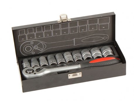 WOMAX Ključ nasadni sa račnom 1/2'' SET 11 KOM