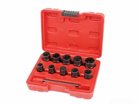 WOMAX Kluč nasadni 3/8'' za oštećene navrtke set 10 kom