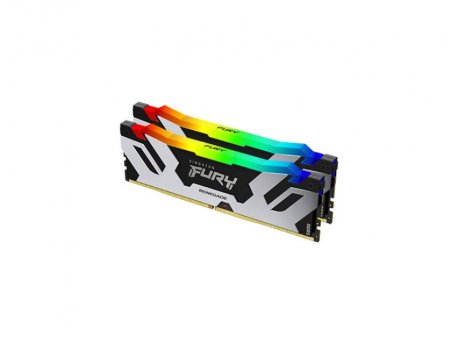 KINGSTON DIMM DDR5 64GB 2x32kit 6.000MHz FURY Renegade Silver RGB KF560C32RSAK2-64