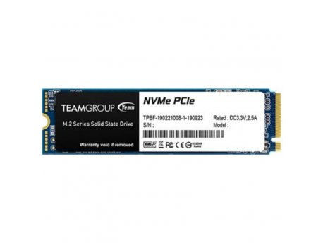 TEAM GROUP MP33 M.2 2280 PCle NVMe SSD, 1600/1000 MB/s (TM8FP6256G0C101)