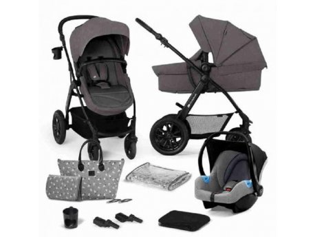 KINDERKRAFT Dečija kolica XMOOV 3U1 DARK GREY