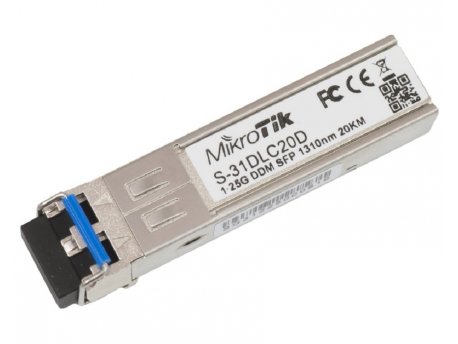 MIKROTIK S-31DLC20D SFP primopredajni modul 1.25G SM 20km 1310nm