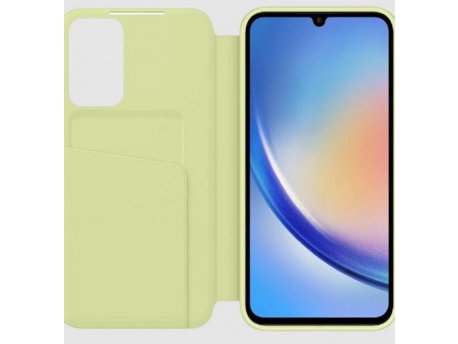 SAMSUNG Zaštitna maska/futrola preklopna Smart View žuta za A34