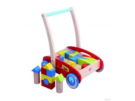 TOOKY TOY Guralica sa drvenim blokovima (A058595)