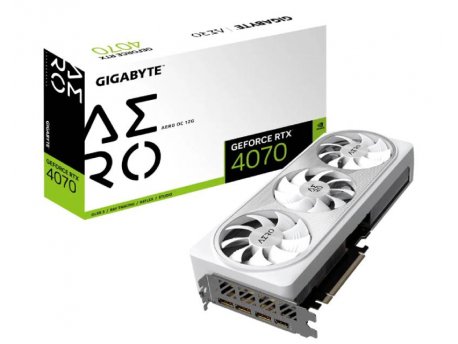 GIGABYTE NVidia GeForce RTX 4070 AERO 12GB GV-N4070AERO OC-12GD