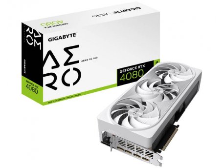 GIGABYTE NVidia GeForce RTX 4080 16GB 256bit GV-N4080AERO OC-16GD