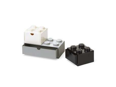 LEGO Stone fioke set (3 kom): Crna, bela, siva