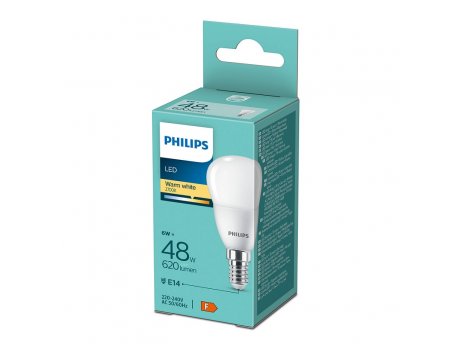 PHILIPS LED sijalica 6W(48W) P45 E14 WW FR ND 1PF/12, 17992