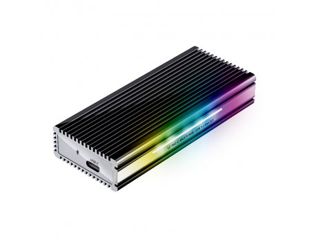 LC POWER LC-M2-C-MULTI-RGB M.2 SSD NVMe & SATA kućište
