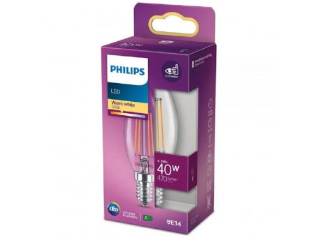 PHILIPS LED sijalica classic 5.5W(40W) B35 E14 WW CL ND RFSRT4, 17934