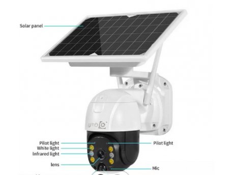 GEMBIRD CAM-IP3MP-EK2-WIFI GMB kamera Solar 3 mpix microSD iCSee xmeye pro app Two-way voice PTZ ip66
