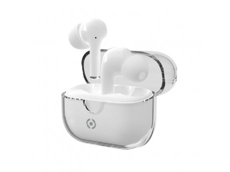 CELLY True wireless slušalice clear u beloj boji