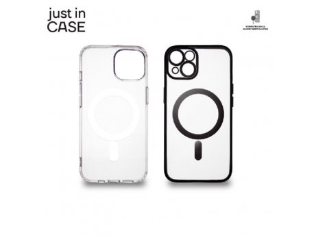 JUST IN CASE 2u1 Extra case MAG MIX paket CRNI za iPhone 14