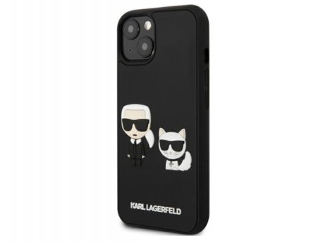 KARL LAGERFELD Futrola za iPhone 13 Mini Black Iconic Karl & Choupette Head