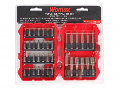 WOMAX Set bitova 40 komada 0566119
