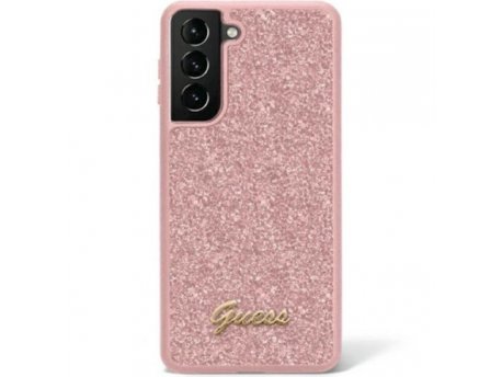 Guess Futrola za Samsung S23 Pink Glitter Script