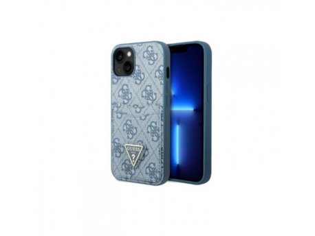 Guess Futrola za iPhone 13 Mini Blue Triangle Logo Cardslot
