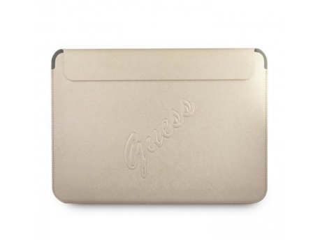 Guess Navlaka za laptop od 13'' Gold Saffiano Script