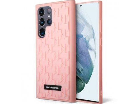 KARL LAGERFELD Futrola za Samsung S23Ultra Pink 3D Monogram