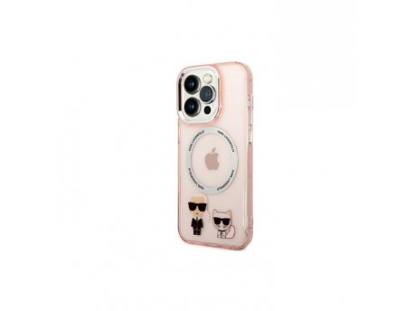 KARL LAGERFELD Futrola za iPhone 14 Pro Pink MagSafe IML Ring + K&C Logo