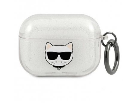 KARL LAGERFELD Futrola za Airpods Pro Silver Glitter Choupette