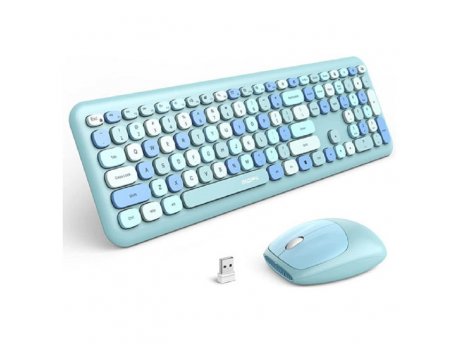 MOFII RETRO set tastatura i miš u PLAVOJ boji