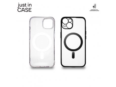 JUST IN CASE 2u1 Extra case MAG MIX paket CRNI za iPhone 13