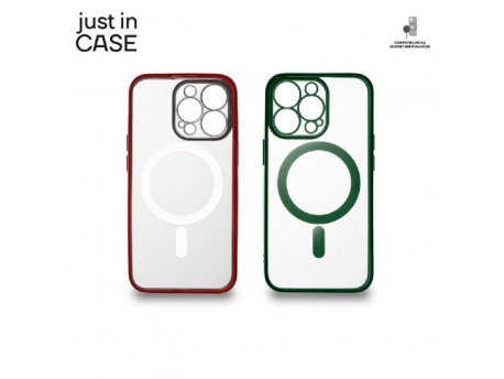 JUST IN CASE 2u1 Extra case MAG MIX paket ZELENO CRVENI za iPhone 13 Pro