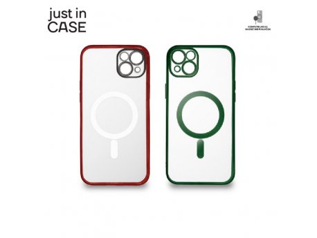 JUST IN CASE 2u1 Extra case MAG MIX paket ZELENO CRVENI za iPhone 14 Plus
