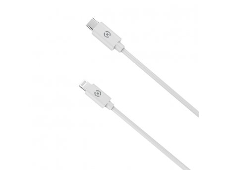 CELLY USB - Lightning -Type C kabl u beloj boji