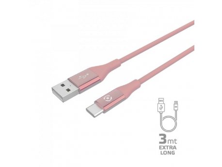 CELLY Type C kabl u pink boji 3m