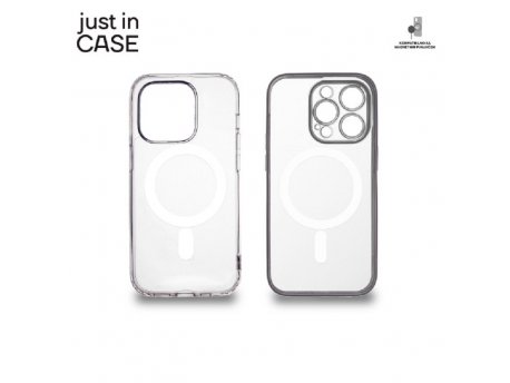 JUST IN CASE 2u1 Extra case MAG MIX paket srebrni za iPhone 14 Pro