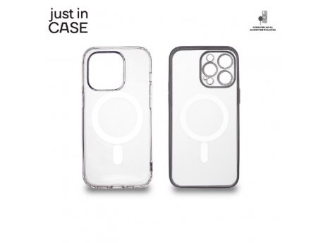 JUST IN CASE 2u1 Extra case MAG MIX paket srebrni za iPhone 14 Pro Max