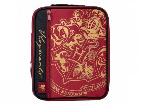 BLUE SKY Harry Potter Deluxe 2 Pocket Lunch Bag Burgundy - Crest