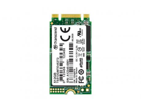 TRANSCEND 256GB, M.2 2242 SSD, PCIe Gen3x2, NVMe (TS256GMTE452T2)