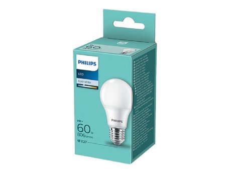 PHILIPS LED sijalica 8W(60W) A55 CW FR ND 1PF/12-DISC, 18102