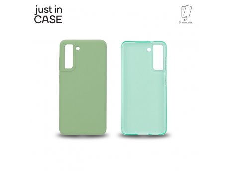 JUST IN CASE 2u1 Extra case MIX paket ZELENI za S21FE