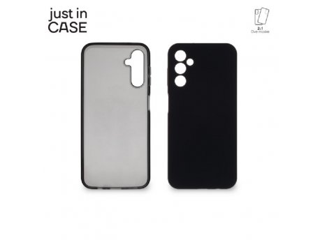 JUST IN CASE 2u1 Extra case MIX paket CRNI za A14 4G