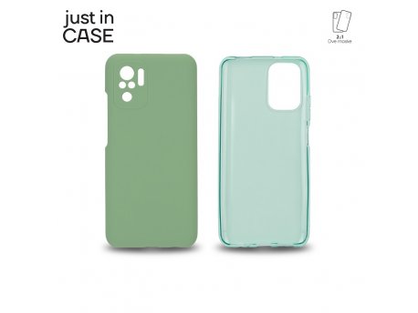 JUST IN CASE 2u1 Extra case MIX paket ZELENI za Redmi Note 10s