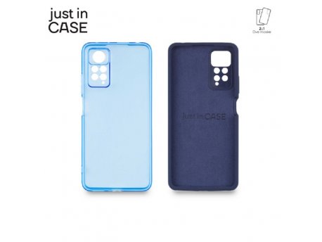 JUST IN CASE 2u1 Extra case MIX paket PLAVI za Redmi Note 11 pro