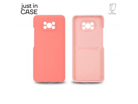 JUST IN CASE 2u1 Extra case MIX PLUS paket PINK za Poco X3 Pro