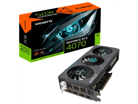 GIGABYTE GeForce RTX 4070 EAGLE OC 12GB GDDR6X, Nvidia DLSS 3, GV-N4070EAGLE OC-12GD