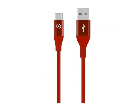 CELLY USB-C kabl u crvenoj boji