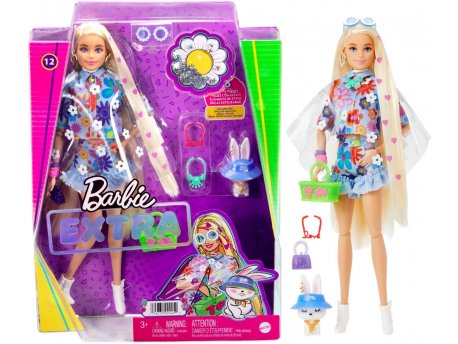 BARBIE Lutka Extra Puppe Flower Power HDJ45