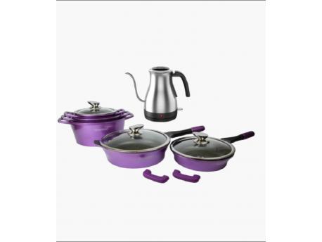 ROYALTY LINE Set posuđa ljubičasti | kuvalo za vodu -355024