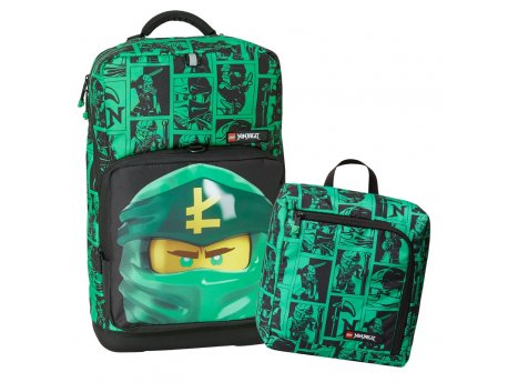 LEGO Ninjago optimo plus školski ranac i torba (Johansen): Zeleni nindža