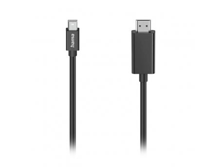 HAMA Kabl Mini Display Port Na HDMI, 1,5m, 4k