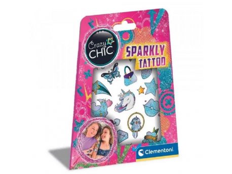 CLEMENTONI CRAZY CHIC CRAZY CHIC SPARKLY TATTOO SET (CL18685)