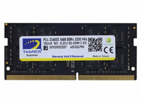 TwinMOS SODIMM 16GB DDR4 3200MHz MDD416GB3200N